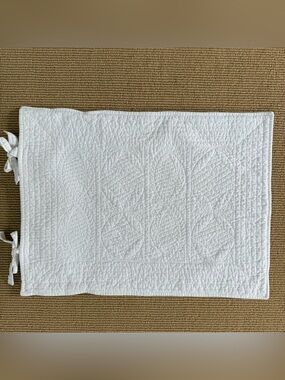 POTTERY BARN Hanna Cotton Linen Quilted Standard Sham